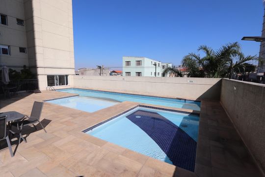 Área comum - Piscina de kitnet/studio à venda com 1 quarto, 35m² em Vila Tolstoi, São Paulo