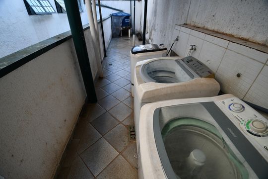 Área comum - Lavanderia de kitnet/studio para alugar com 1 quarto, 17m² em Cidade Universitária, Campinas
