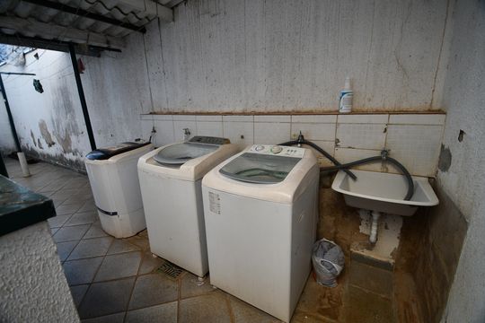 Área comum - Lavanderia de kitnet/studio para alugar com 1 quarto, 17m² em Cidade Universitária, Campinas