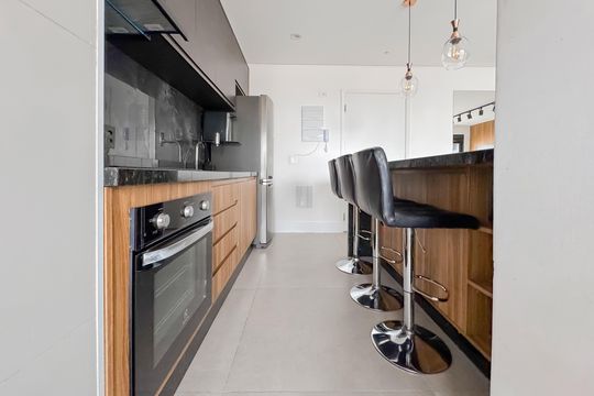 Cozinha de apartamento à venda com 1 quarto, 72m² em Vila Mariana, São Paulo