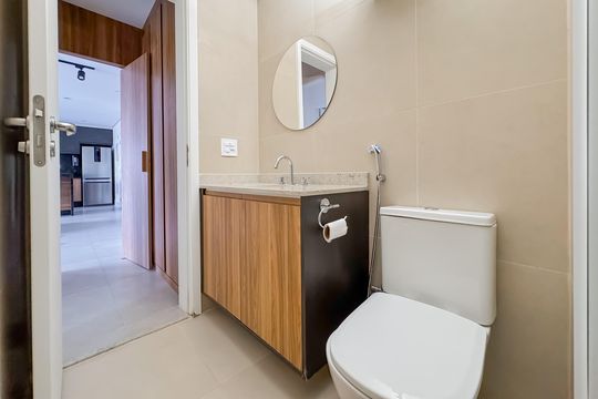 Banheiro Social de apartamento à venda com 1 quarto, 72m² em Vila Mariana, São Paulo