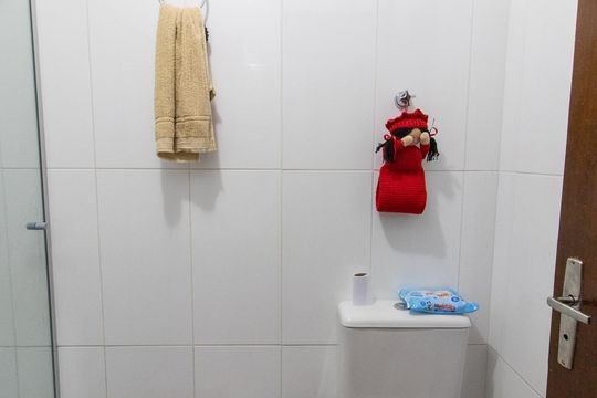 Banheiro de apartamento à venda com 3 quartos, 80m² em Jardim Quarto Centenário, Campinas