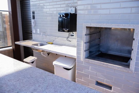 Área comum - Piscina de kitnet/studio para alugar com 1 quarto, 21m² em Jardim Armação, Salvador