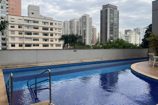 Área comum - Piscina de apartamento para alugar com 1 quarto, 35m² em Perdizes, São Paulo