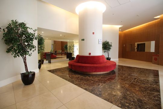 Área Comum - Hall Social de apartamento para alugar com 4 quartos, 225m² em Barra Olímpica, Rio de Janeiro