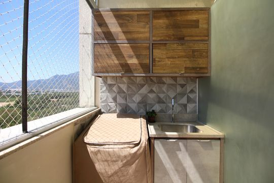 Área de Serviço de apartamento para alugar com 4 quartos, 225m² em Barra Olímpica, Rio de Janeiro