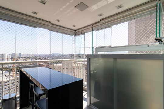 Varanda gourmet de apartamento à venda com 2 quartos, 69m² em Parque Industrial Tomas Edson, São Paulo