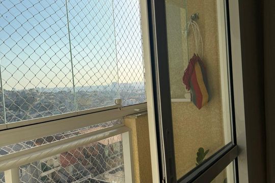 Varanda de apartamento à venda com 2 quartos, 66m² em Parque Sao Vicente, Santo André