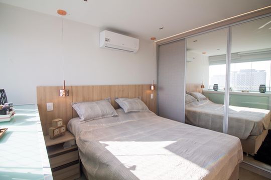 Suíte 2 de apartamento à venda com 2 quartos, 83m² em Santo Amaro, São Paulo