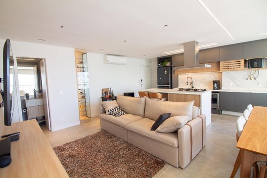 Sala de apartamento à venda com 2 quartos, 83m² em Santo Amaro, São Paulo