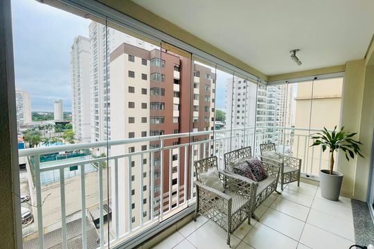 Varanda de apartamento à venda com 3 quartos, 114m² em Vila Santo Antonio, Guarulhos