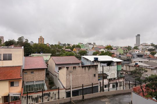Vista da sala de apartamento à venda com 2 quartos, 65m² em Vila Francisco Matarazzo, Santo André