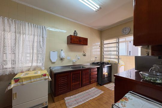 Cozinha de apartamento à venda com 2 quartos, 65m² em Vila Francisco Matarazzo, Santo André