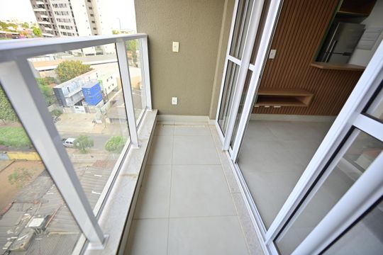 Varanda Sala de apartamento para alugar com 2 quartos, 59m² em Serrinha, Goiânia