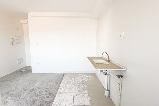 Cozinha e Área de Serviço de apartamento para alugar com 1 quarto, 36m² em Vila Pauliceia, São Paulo