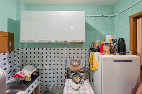 Cozinha de kitnet/studio à venda com 1 quarto, 22m² em Sé, São Paulo