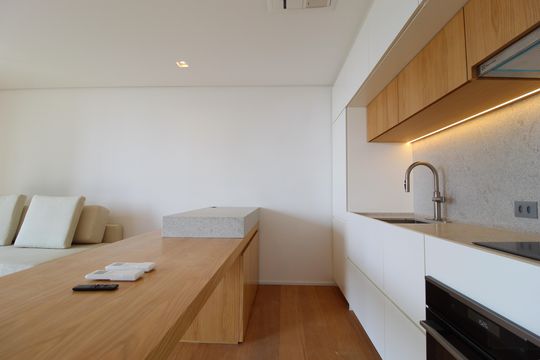 Cozinha de kitnet/studio para alugar com 1 quarto, 53m² em Vila Olímpia, São Paulo