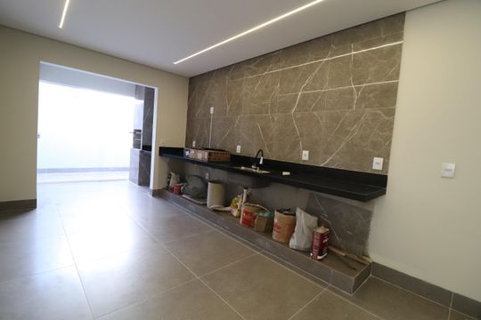 Cozinha de casa de condomínio para alugar com 3 quartos, 120m² em Aclimação, Uberlândia