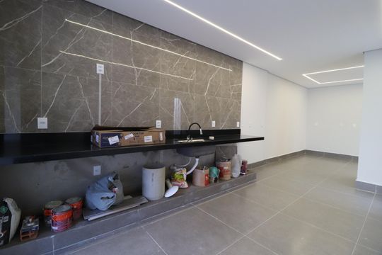 Cozinha de casa de condomínio para alugar com 3 quartos, 120m² em Aclimação, Uberlândia