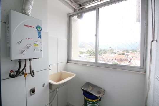 Área de Serviço de apartamento à venda com 3 quartos, 60m² em Taquara, Rio de Janeiro