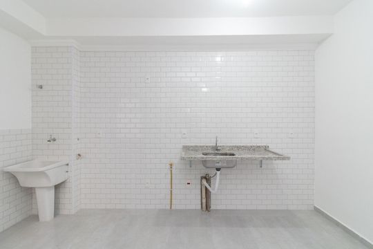 Cozinha de apartamento à venda com 2 quartos, 56m² em Vila Ré, São Paulo