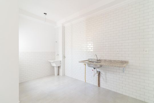 Cozinha de apartamento à venda com 2 quartos, 43m² em Vila Ré, São Paulo