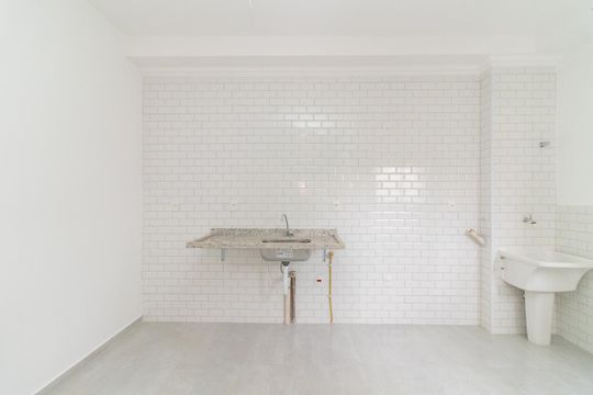 Cozinha de apartamento à venda com 2 quartos, 47m² em Vila Ré, São Paulo