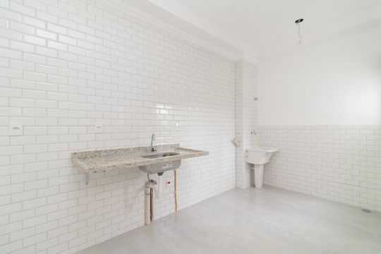Cozinha de apartamento à venda com 2 quartos, 47m² em Vila Ré, São Paulo