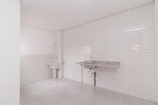Cozinha de apartamento à venda com 2 quartos, 44m² em Vila Ré, São Paulo