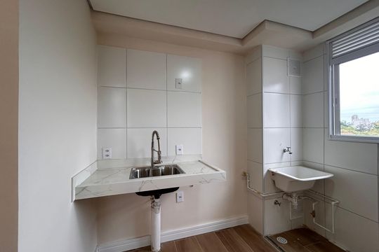 Cozinha de apartamento para alugar com 2 quartos, 39m² em Vila Pirituba, São Paulo