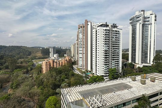 Vista da Varanda de apartamento à venda com 3 quartos, 120m² em Empresarial 18 do Forte, Barueri