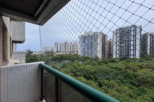 Varanda da Sala de apartamento para alugar com 2 quartos, 70m² em Barra da Tijuca, Rio de Janeiro