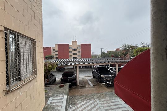 Vista Sala de apartamento à venda com 2 quartos, 55m² em Jardim Alvorada, Santo André