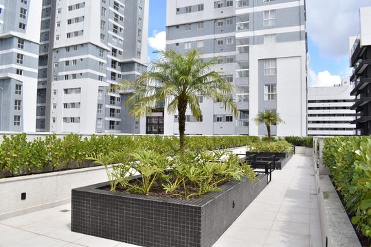 Área comum de kitnet/studio para alugar com 1 quarto, 28m² em Centro, Curitiba