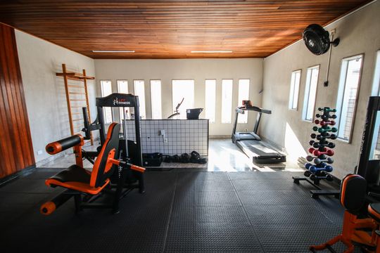 Área comum - Academia de casa de condomínio para alugar com 2 quartos, 149m² em Nova Mirim, Praia Grande