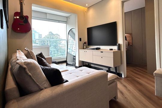 Sala de apartamento à venda com 1 quarto, 40m² em Jardim Ampliacao, São Paulo