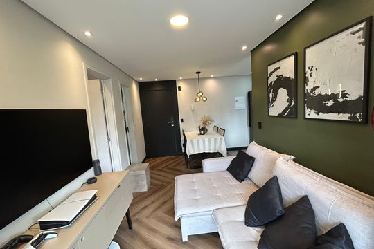 Sala de apartamento à venda com 1 quarto, 40m² em Jardim Ampliacao, São Paulo