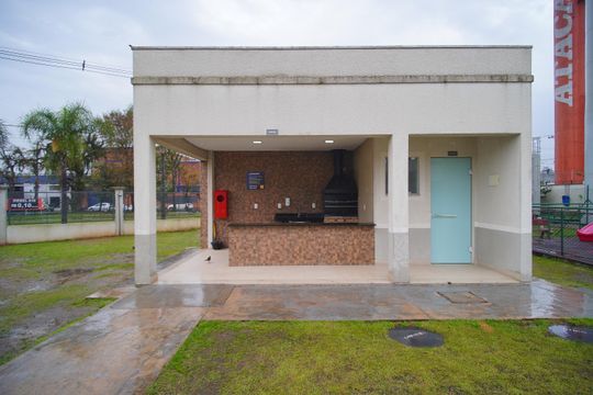 Área comum - Churrasqueira de apartamento à venda com 2 quartos, 48m² em Santos Dumont, São Leopoldo