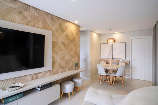 Sala de apartamento para alugar com 2 quartos, 69m² em Cerâmica, São Caetano do Sul