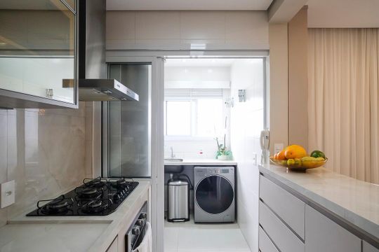 Cozinha de apartamento para alugar com 2 quartos, 69m² em Cerâmica, São Caetano do Sul