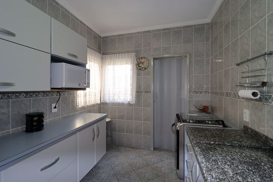Cozinha de apartamento à venda com 3 quartos, 90m² em Parque Industriario, Santo André