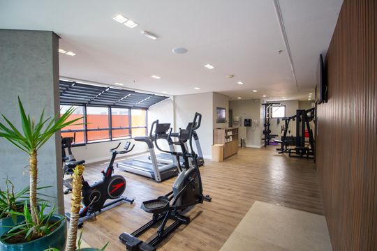 Área comum - Academia de apartamento para alugar com 1 quarto, 37m² em Parque Campolim, Votorantim