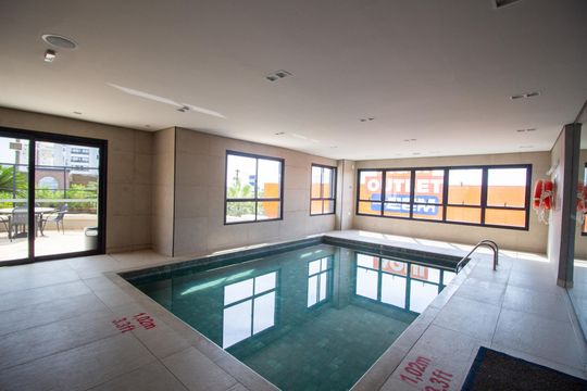 Área comum - Piscina de apartamento para alugar com 1 quarto, 37m² em Parque Campolim, Votorantim