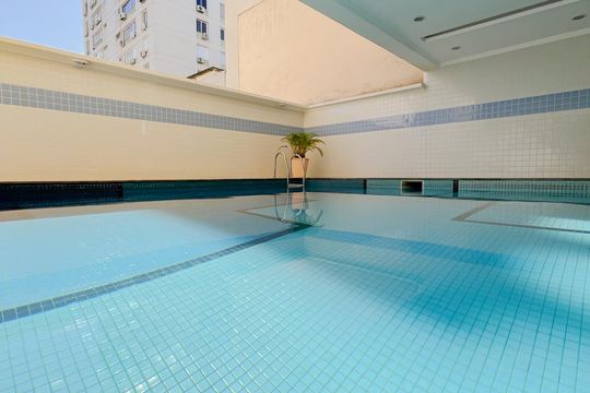 Área comum - Piscina de apartamento para alugar com 1 quarto, 61m² em Ipanema, Rio de Janeiro