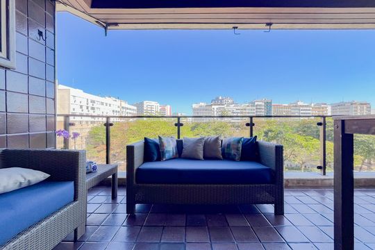 Varanda da sala de apartamento para alugar com 1 quarto, 61m² em Ipanema, Rio de Janeiro