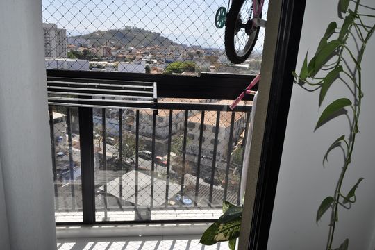 Varanda de apartamento à venda com 3 quartos, 68m² em Del Castilho, Rio de Janeiro