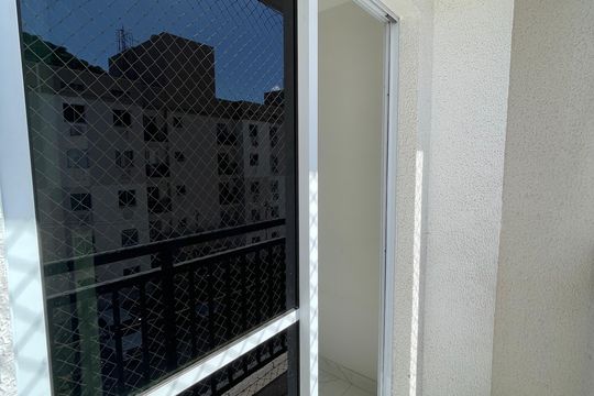 Varanda da Sala de apartamento à venda com 2 quartos, 46m² em Taquara, Rio de Janeiro