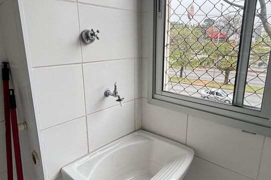 Área de Serviço de apartamento à venda com 2 quartos, 50m² em Vila Homero Thon, Santo André