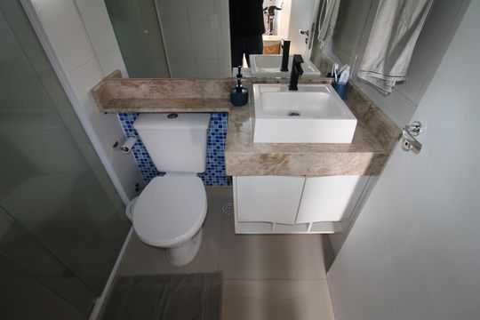 Banheiro de apartamento à venda com 2 quartos, 42m² em Vila Nova Cachoeirinha, São Paulo