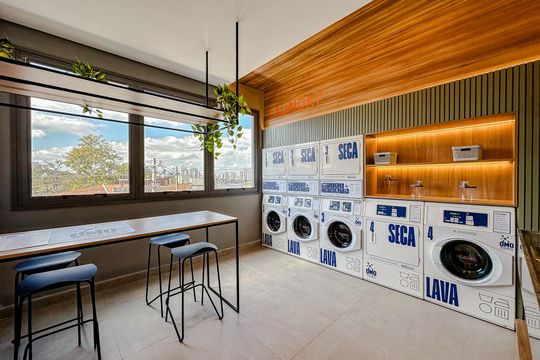 Área comum de kitnet/studio para alugar com 1 quarto, 24m² em Alto da Mooca, São Paulo